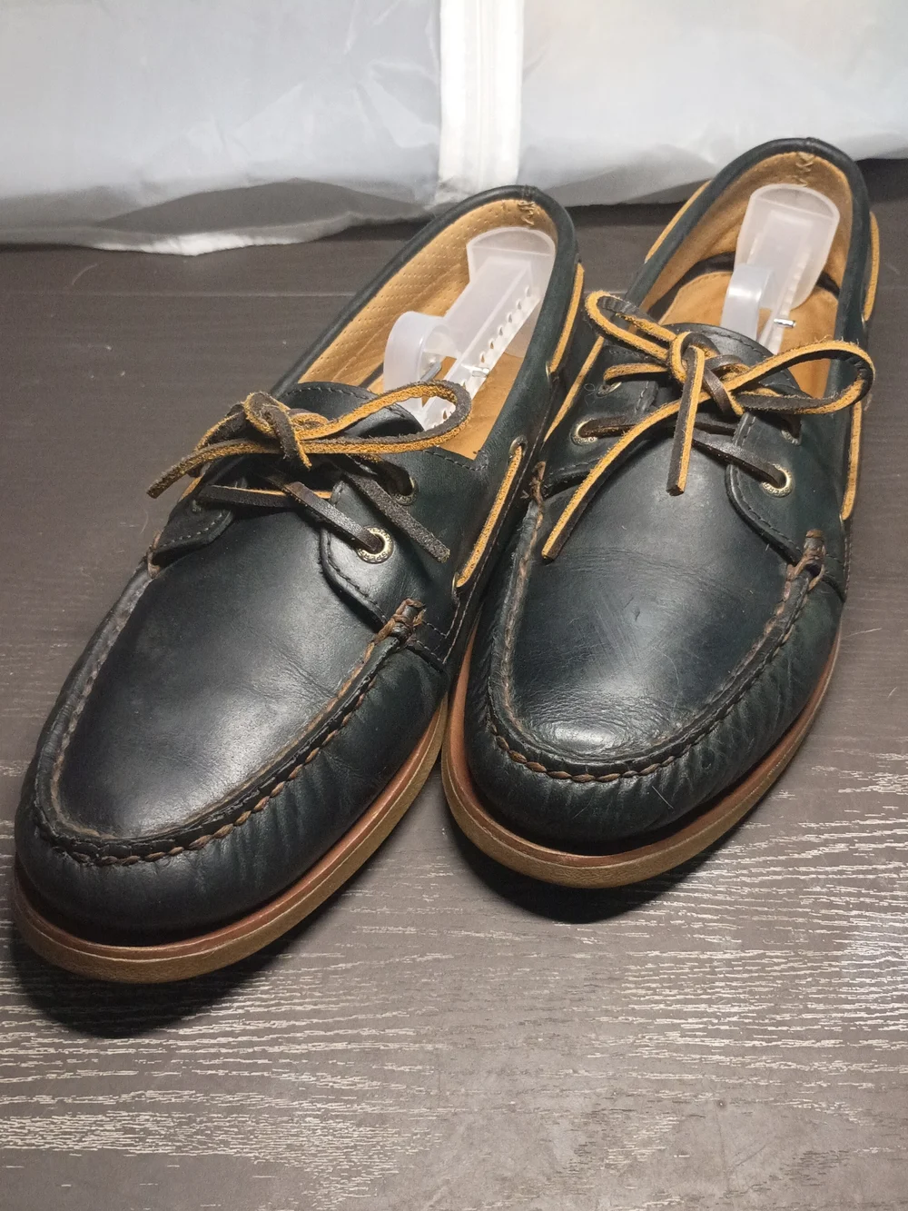 Sperry GOLD CUP Black Leather Boat Shoes. Men's 10M. Like NEW!!!